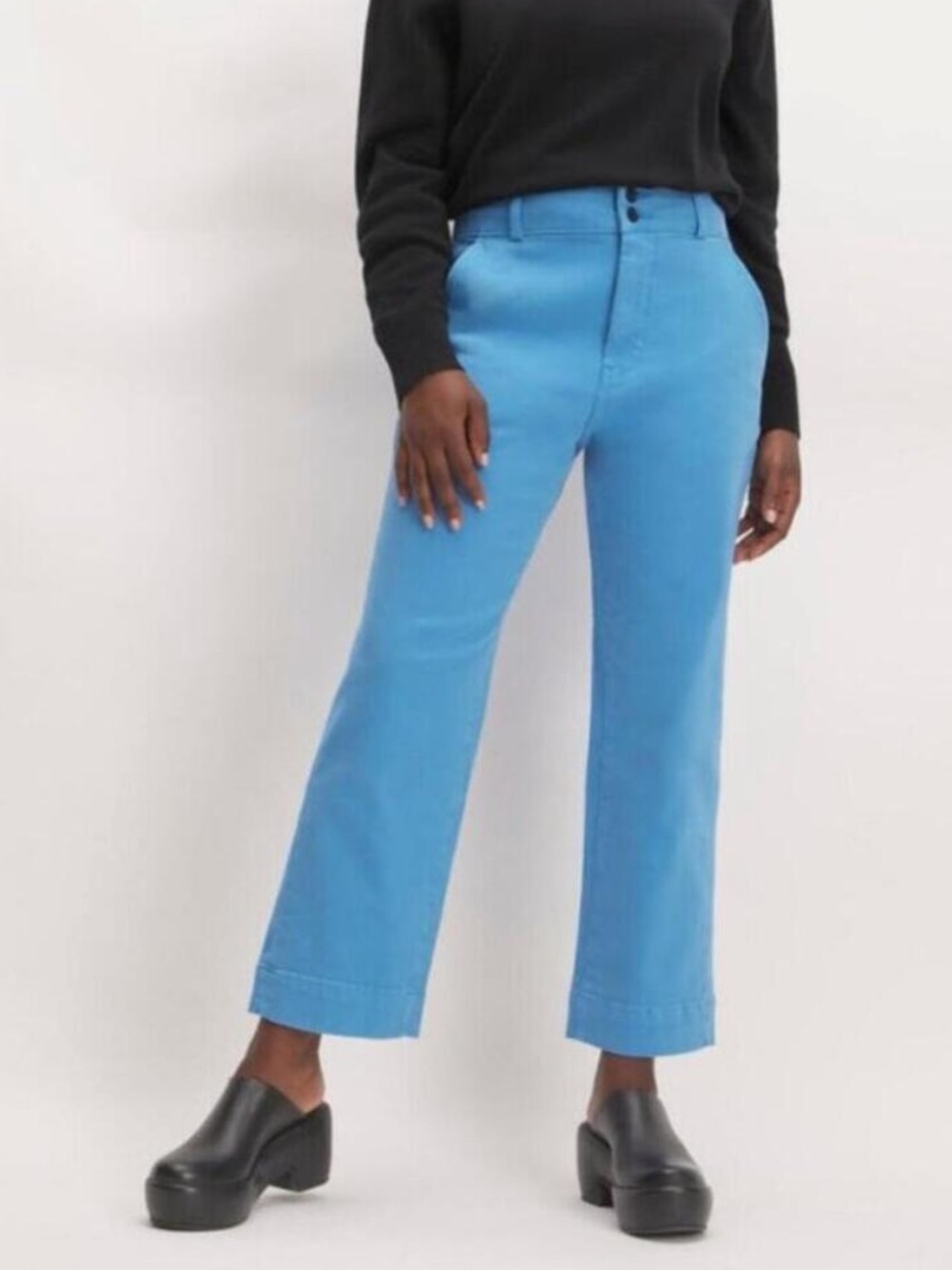Everlane Organic Strait Leg Pant Blue